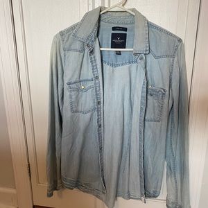 American eagle chambray top